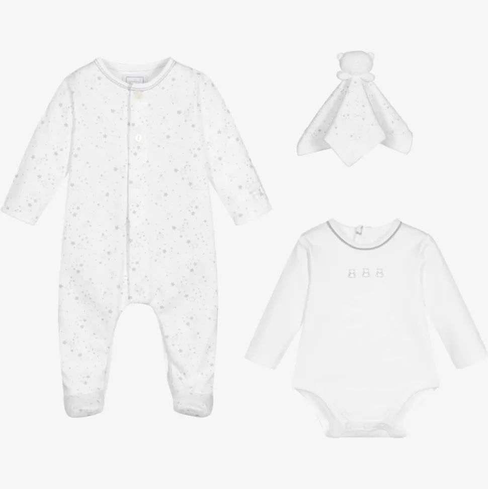Emile et Rose White Cotton Babysuit Set^ Gifts | Babysuits