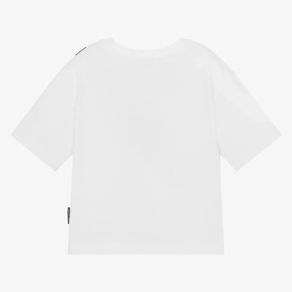 MARC JACOBS White Cotton Biker Belt Bag T-Shirt^BOY Tops | Tops