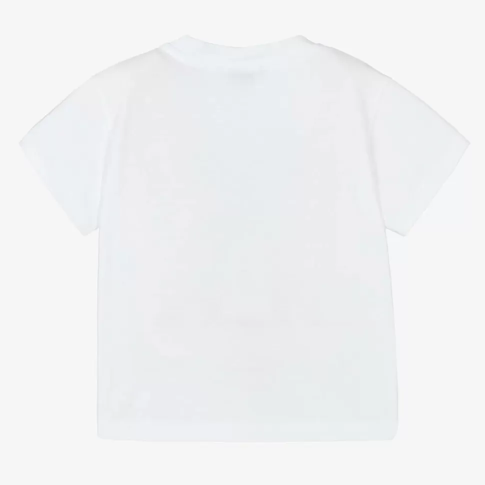 Dolce amp; Gabbana White Cotton Milano Logo Baby T-Shirt^ Tops | Tops