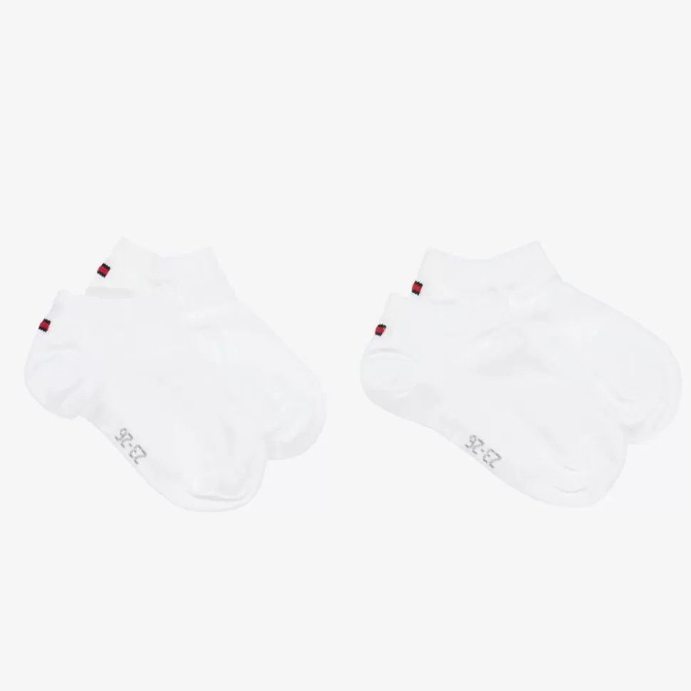 Tommy Hilfiger White Cotton Trainer Socks (2 Pack)^BOY Socks
