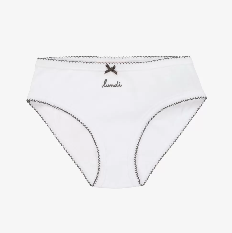 Bonpoint White Days Of The Week Cotton Knickers Gift Set^ Underwear