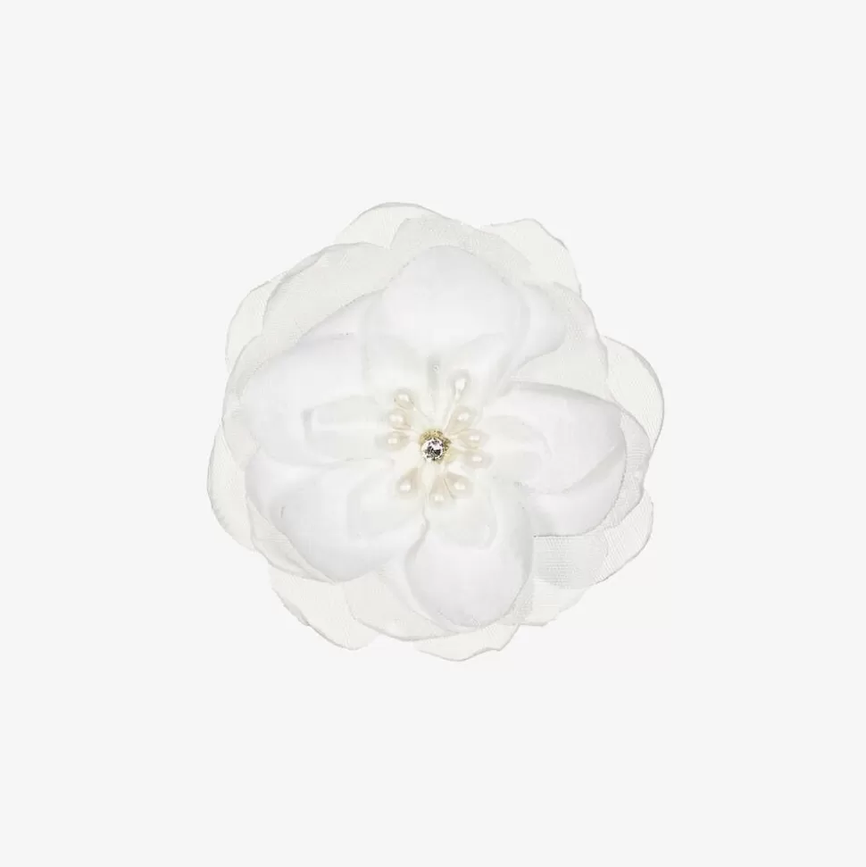 Cute Cute White Floral Hair Clip (7cm)^ Hair Accessories