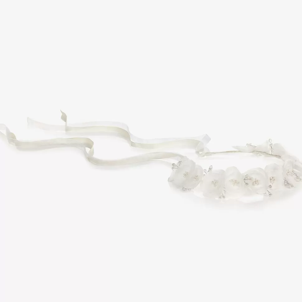 Sienna Likes To Party White Floral Hair Garland^ Hair Accessories