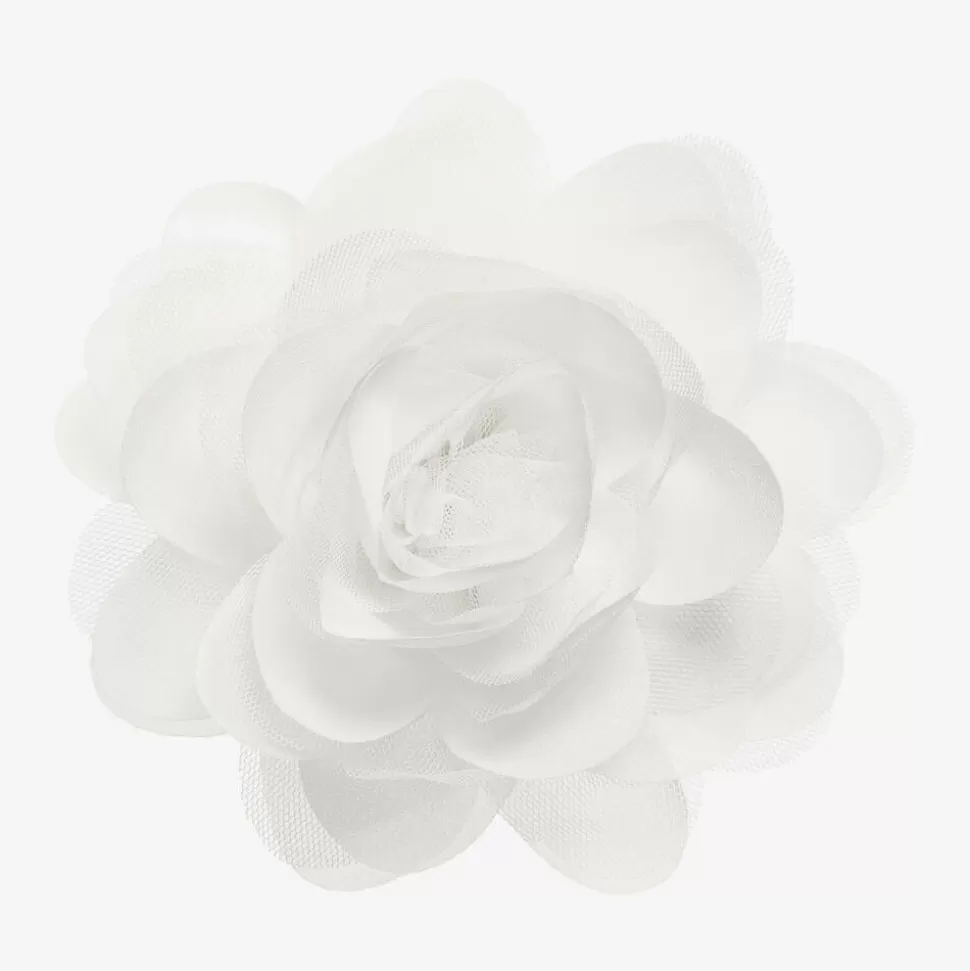 The Tiny Universe White Flower Hair Clip (15cm)^ Hair Accessories