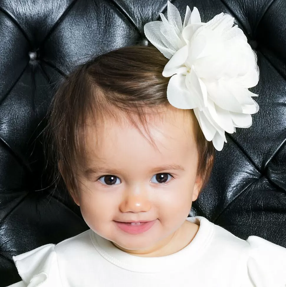 The Tiny Universe White Flower Hair Clip (15cm)^ Hair Accessories