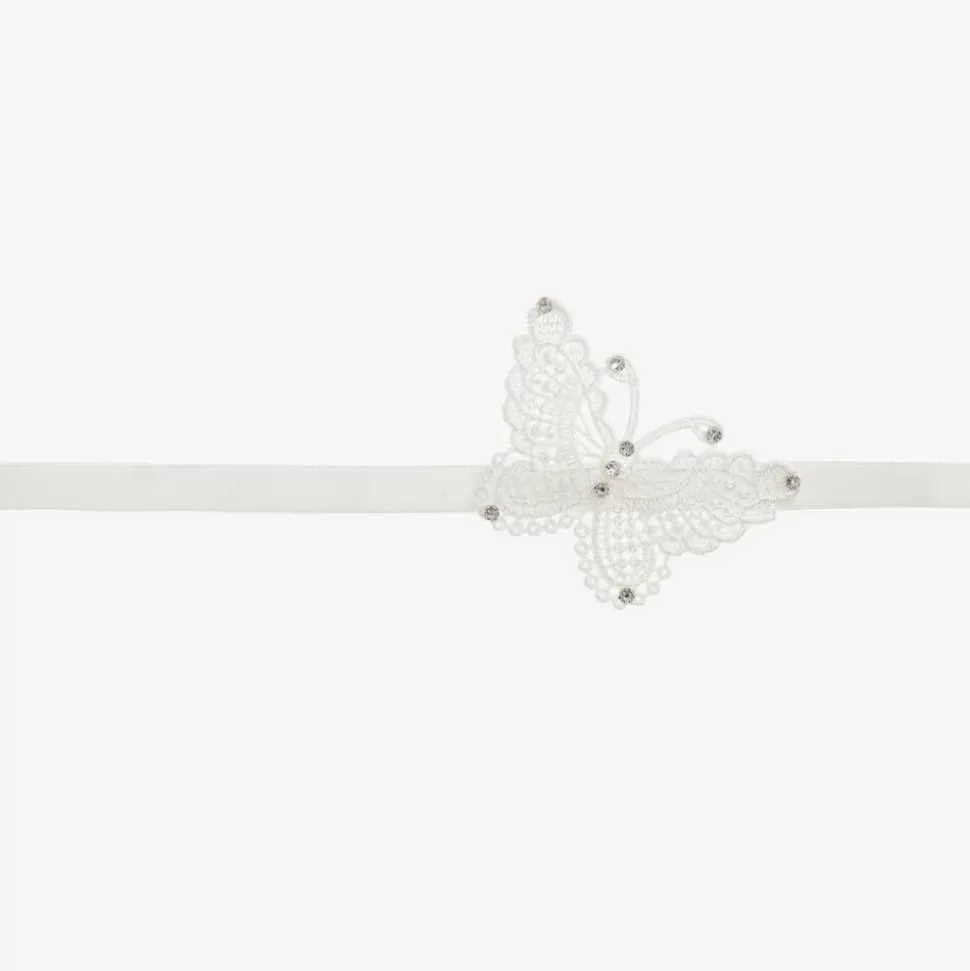 Cute Cute White Lace Butterfly Headband^ Hair Accessories