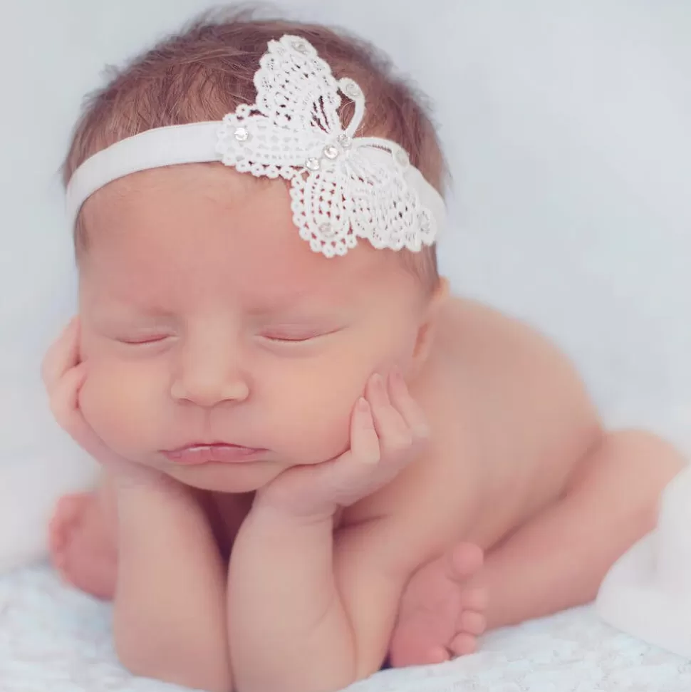 Cute Cute White Lace Butterfly Headband^ Hair Accessories