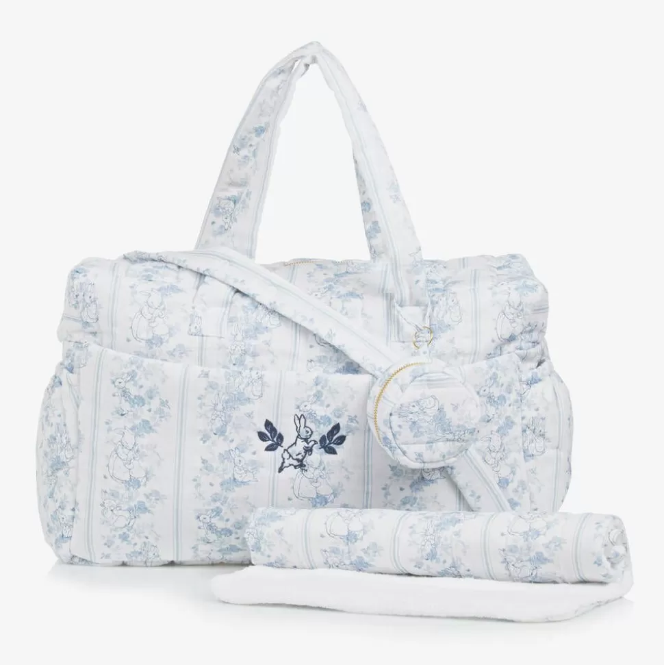 Peter Rabbit™ by Childrensalon White Linen & Cotton Changing Bag (42cm)^ Bags
