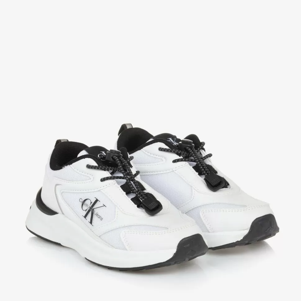 Calvin Klein White Mesh Trainers^BOY Trainers
