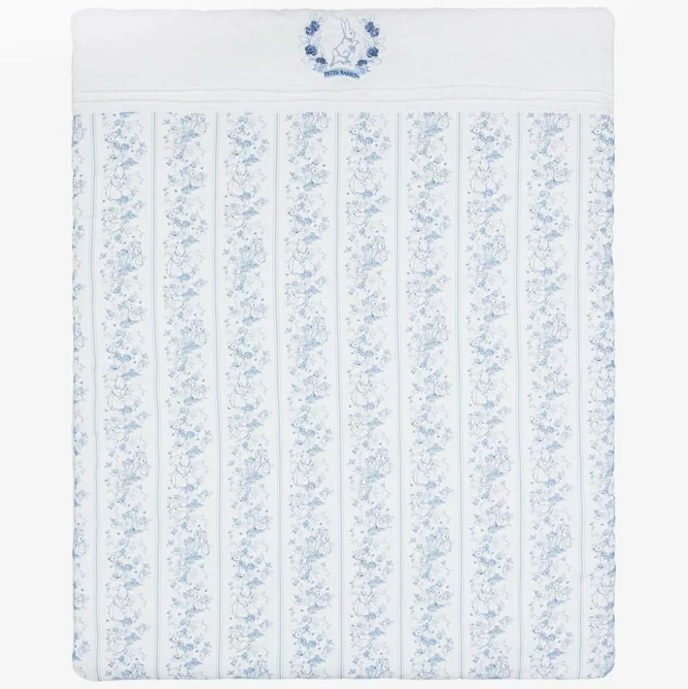 Peter Rabbit™ by Childrensalon White Padded Linen & Cotton Blanket (97cm)^ Blankets & Shawls