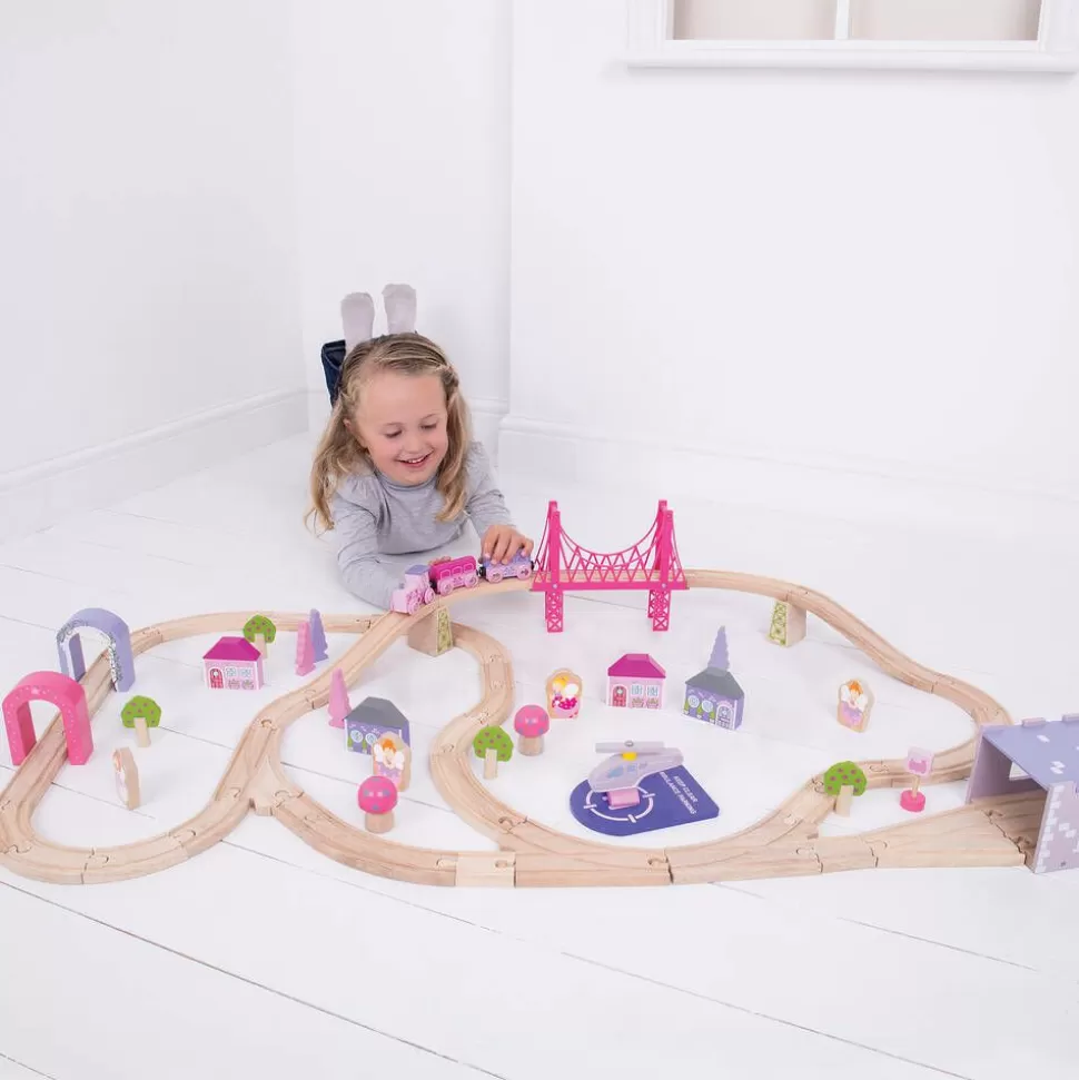 Bigjigs Wooden Fairy Town Train Set (114cm)^ Toys | Gifts
