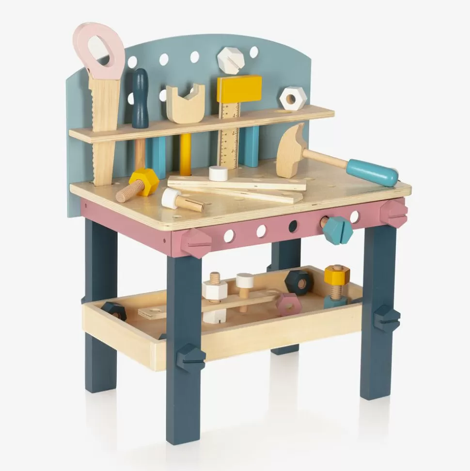 Bigjigs Wooden Tool Bench Toy (49cm)^ Gifts
