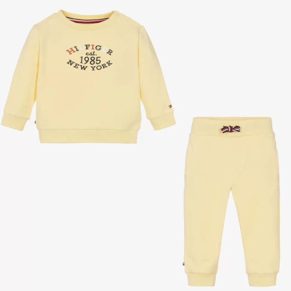 Tommy Hilfiger Yellow Cotton Baby Tracksuit^ Tracksuits