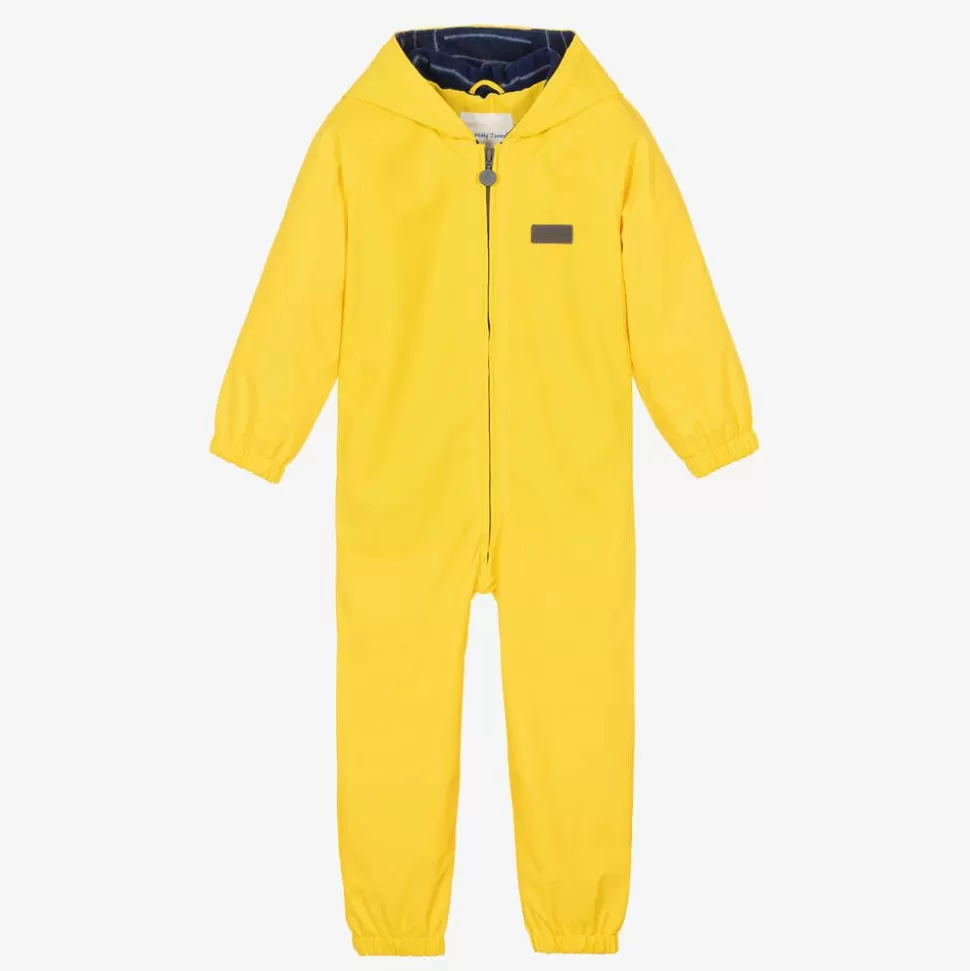 Mitty James Yellow Hooded Waterproof Rainsuit^BOY Coats & Jackets | Coats & Jackets